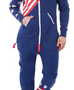 American Flag Onesie Mens USA Onesies Skylinewears