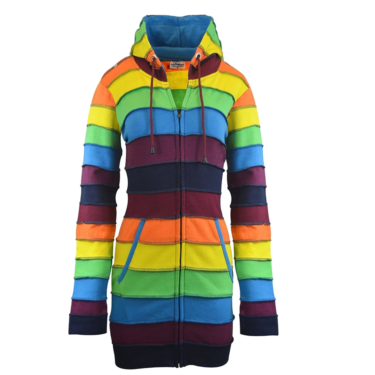 womens rainbow hoodie