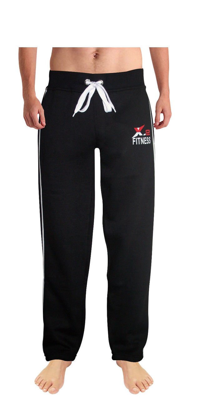 X-2 Black Mens Running Athletic Pants - Large - Skylinewears