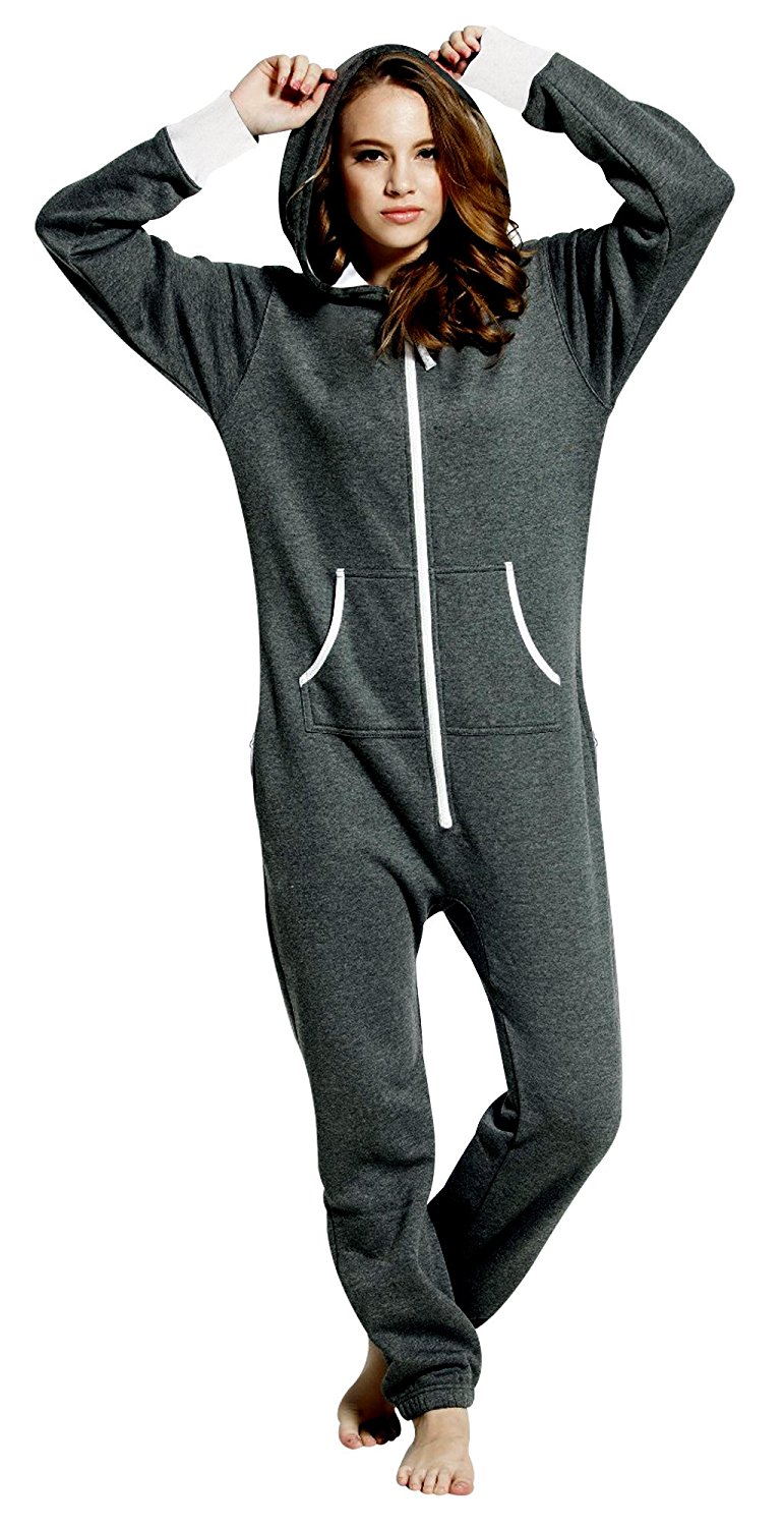 SkylineWears Women’s Large Ladies Onesie Hoodie Jumpsuit Playsuit