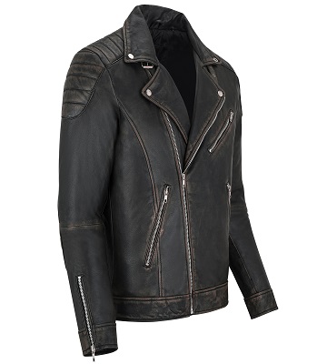 Genuine Leather Jacket for Men Black Leather Jacket Lambskin Motorcycl