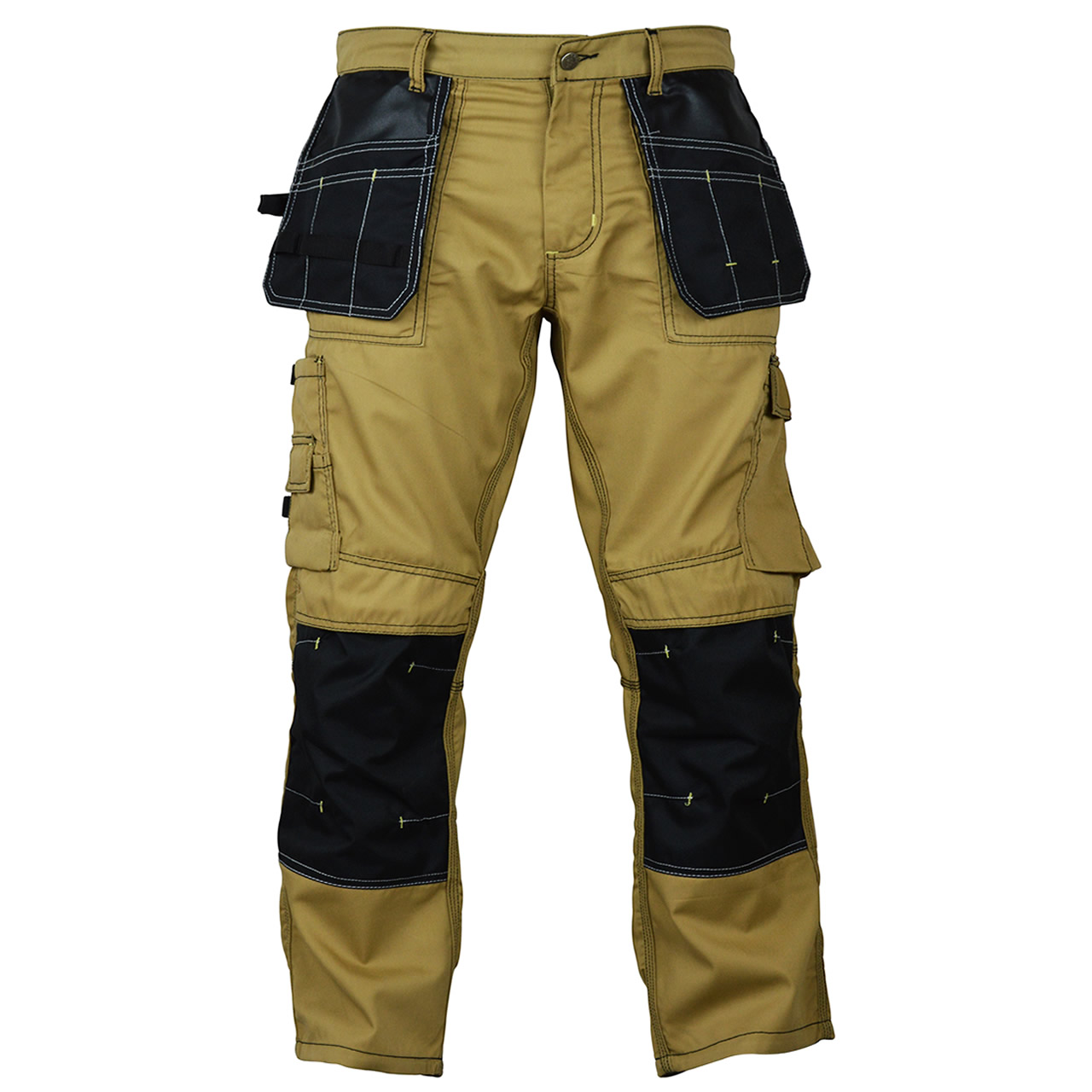 Mens Construction Cordura Knee Reinforcement WorkWear Trousers Utility ...